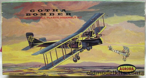 Aurora 1/48 Gotha Bomber - Abare Issue, 126-198 plastic model kit